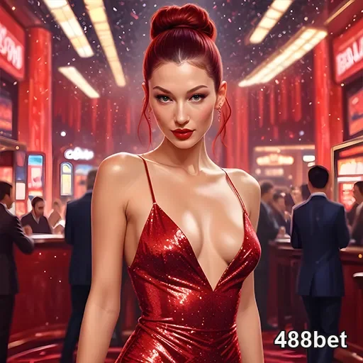 Dealer ao vivo apresentando jogos de cassino na 488bet